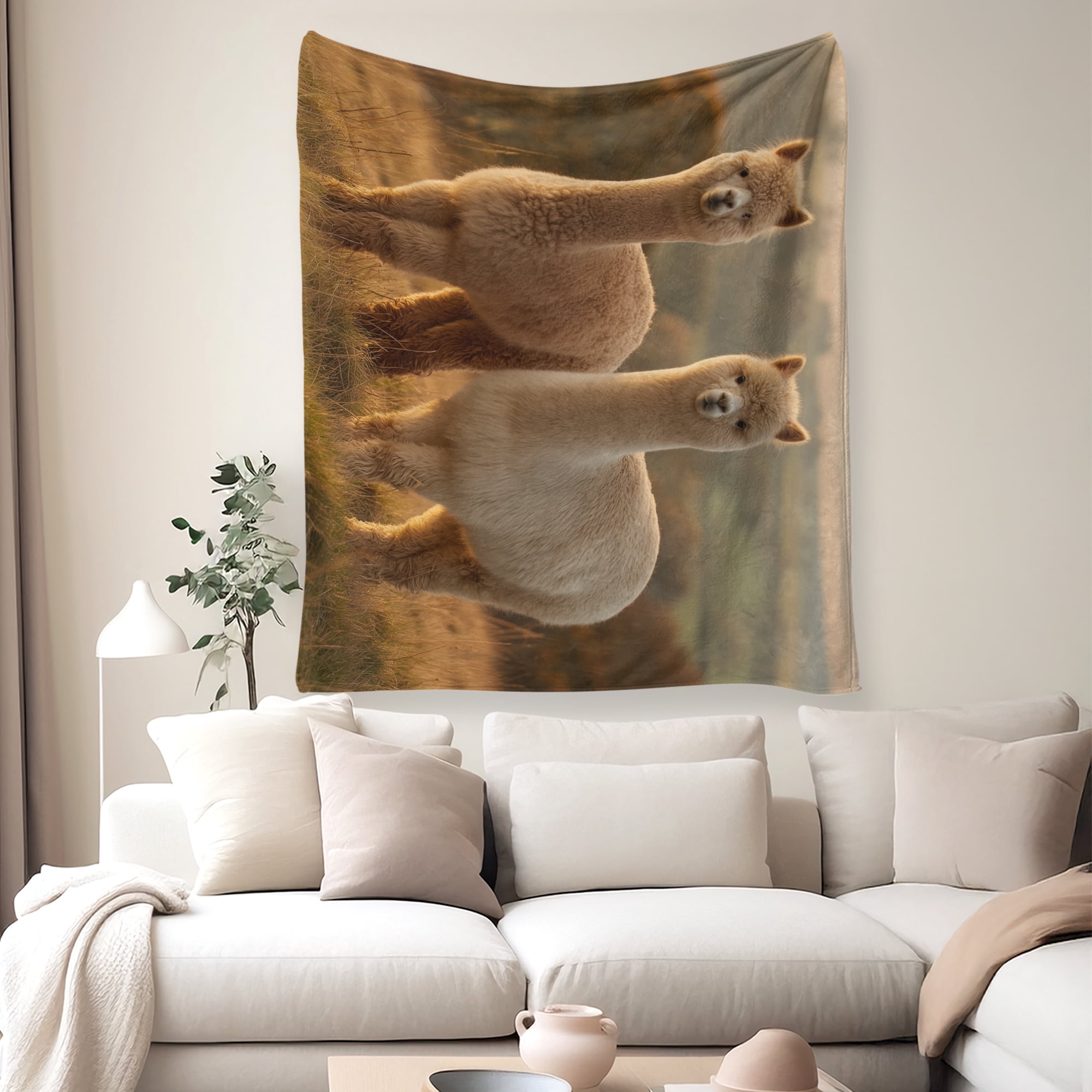 Flannel Fleece Twin Blanket, Soft Large Twin Blanket, Lightweight Cozy Plush Twin Blanket Fit Sofa Bed, 60"x80", Alpaca