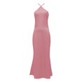 thumbnail image 4 of Robe en Satin Grande Taille pour Femmes Élégante Soirée Fête Mariage, 4 of 5