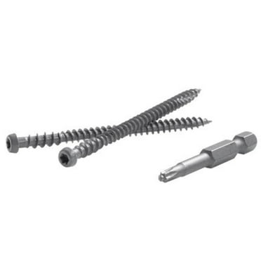 Fastenmaster 5000276 TrapEase 2.5 in. Torx TTAP Star Head Zinc Carbon Steel Composite Deck Screws, Brown - 1050 Per Box