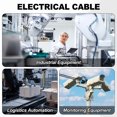 thumbnail image 5 of Uxcell 4 Pin Extension Cable Wire 49.2 ft / 15 Meter, 4 Core 24 AWG Power Cord with Male Female Connector, 5 of 5
