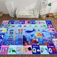 thumbnail image 3 of AKASISRUG ABC Kids Rug for Playroom 59"×39.4" Ocean Rug Baby Play Mat Alphabet Rug Sea Animal Number Shape Classroom Rug Kids Playroom Rug Early Learning Carpet for Preschool Toddlers, 3 of 10