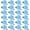 Blue, variant on 24-Pack Lapel Pin for Men, Handmade Flower Brooch Button Pins Men Suits Formal Boutonnieres