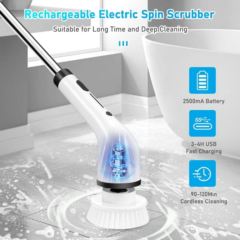  Electric Spin Scrubber, Power Scrubbers for Cleaning