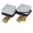 thumbnail image 2 of Brass Electric Valve DN15 DN20 DN25 Brass Valve2-way,3-way Motorized Ball Valve Three Wires Electric Actuato With Manual Switch ,Easy to Operate, 2 of 6
