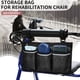 thumbnail image 5 of Reposabrazos para Silla de Ruedas Bolsa Organizador Lateral de Gran Capacidad Perfecto para Personas Mayores Discapacitadas Varios Equipos de Motor de Transporte Negro Púrpura, 5 of 7