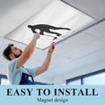 thumbnail image 5 of 1 Pack Hockey Theme Fluorescent Light Covers for Ceiling Lights Sports Athletes Silhouette Grey Background Magnetic Ceiling Light Covers Overhead Light Filters for Office Classroom Home, 5 of 9