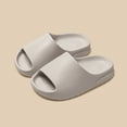 thumbnail image 2 of HEWUQI Toddler Platform Slides Slippers Unisex Child Boys Girls Solid Color Sandals Compfortable Shower Beach Garden Shoes White Size 11 Little Kid, 2 of 5