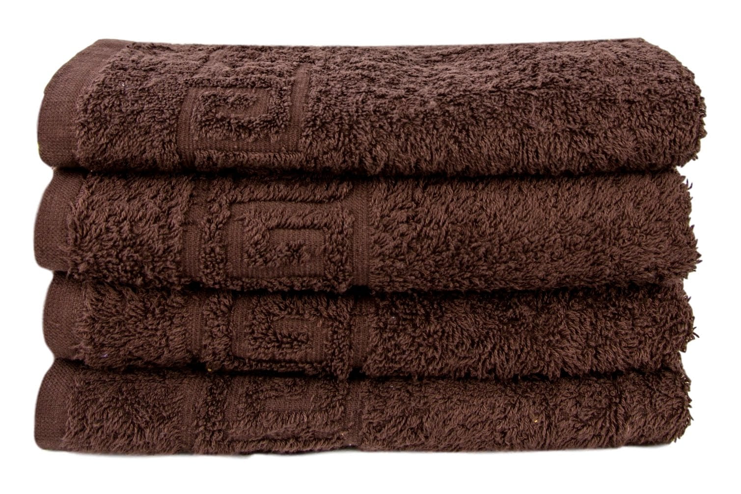 4 Piece 100 Cotton Hand/Bath Towel with Color Options Dark Brown Bath