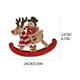 thumbnail image 5 of Wmhnj Juego de adornos de trineo y muñeco de nieve de madera para decorar el rbol de Navidad., 5 of 7