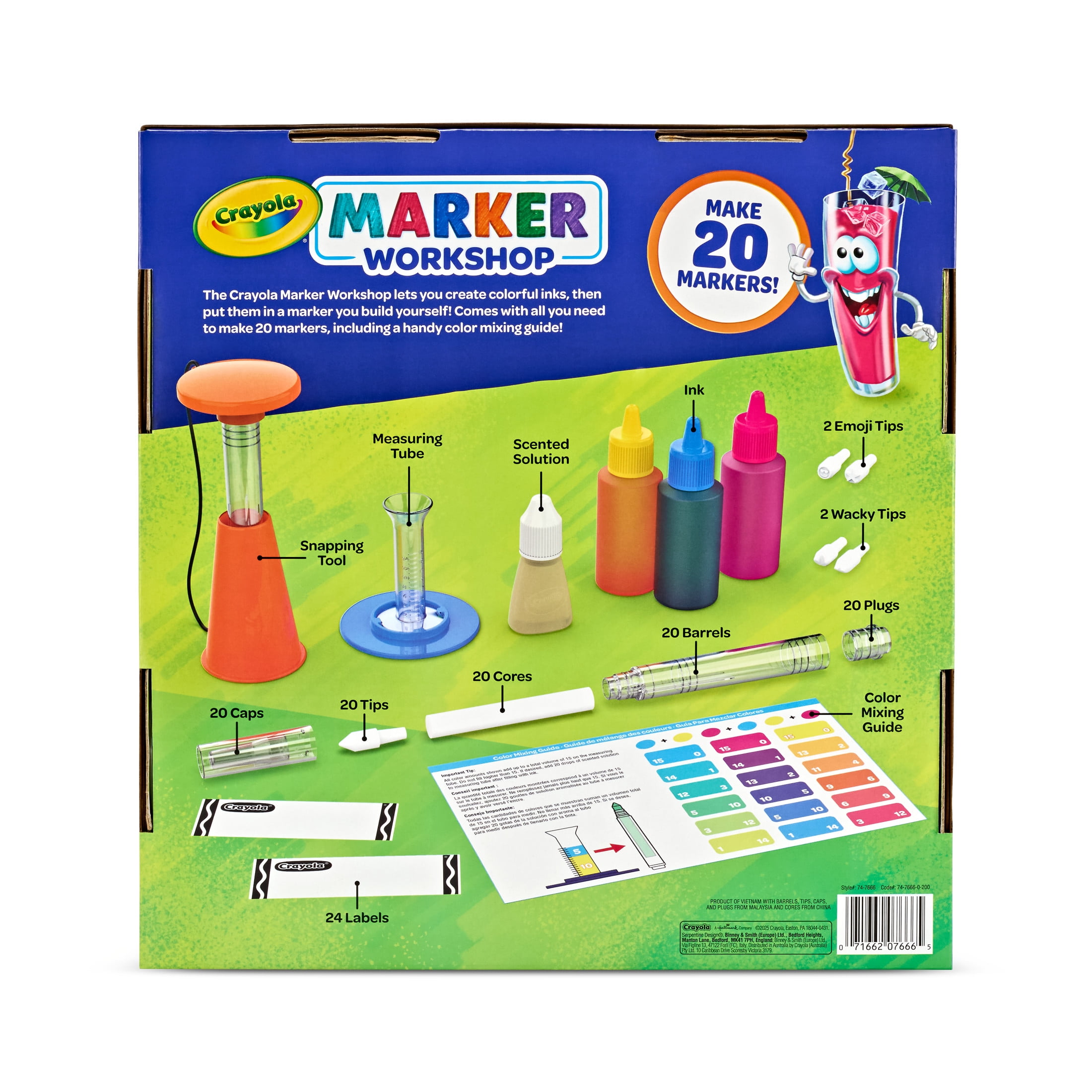 Crayola Marker Maker DIY Craft Set, Personalized Scented & Emoji Markers, School Supplies, Coloring Gift for Kids, Ages 6+