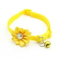 thumbnail image 4 of Flower Pet Collar Adjustable Rhinestone Cute Kitten Collar Bell Dog Collar, 4 of 10