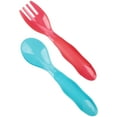 thumbnail image 4 of The First Years Take & Toss Dishwasher-Safe Infant Feeding Forks and Spoons, Rainbow Colors, 16 Pack, 4 of 4
