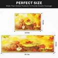 thumbnail image 2 of Fall Kitchen Rugs and Mats Non Skid Washable Set of 2, Autumn Maple Leaves Kitchen Runner Rug, Fall Maple Corn Kitchen Floor Mat Under Sink Mat Throw Rug for Kitchen Doormat Waterproof, 2 of 6