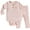 A# Pink Stripe, variant on HWJAD Newborn Baby Girl Boy Clothes Knitted Rayon Long Sleeve Romper Long Pants Stripe Fall Winter Outfits Set