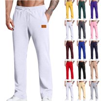 Men's Sweatpants Basketball Pants Solid Color Elastic Waist Long Pants Trousers Elastic Trousers Baseball Pants Workout,Jogging,Running Sweat Pants for Men
