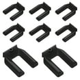 thumbnail image 1 of Uxcell Lot de 8 Butées de Roues de Meubles, M50 Caoutchouc Antidérapant Tapis de Pieds Coupelles de Roulettes de Meubles Butées de Lit Sans Levage pour Canapé Réfrigérateur Protéger les Planchers de Bois Franc, Noir, 1 of 6