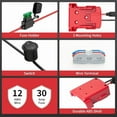 thumbnail image 3 of for Power Wheel Adapter Compatible with Milwaukee 18V Battery, Converter Kit with Fuse Holder, Switch, Terminal, 12AWG Wire for DIY RC Car Toys (2 Pack), 3 of 7