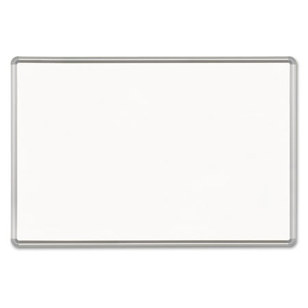 Best-Rite Magne-Rite Magnetic Dry Erase Board, 96 x 48, White, Silver Frame