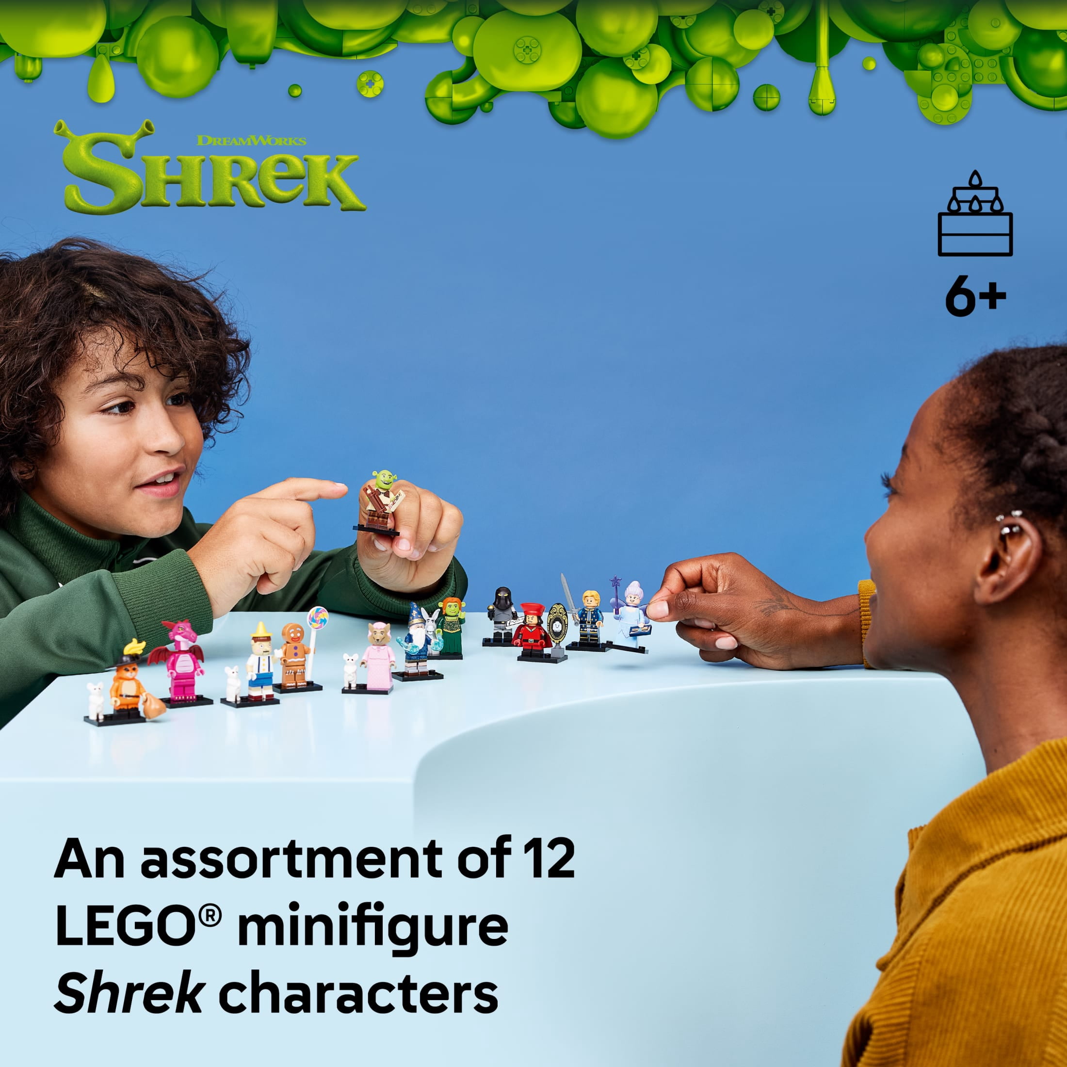 LEGO Minifigures Shrek Series 1-Pack - Mystery Box Set - 12 Shrek Toys to Collect for Boys & Girls, Ages 6+ - 71053