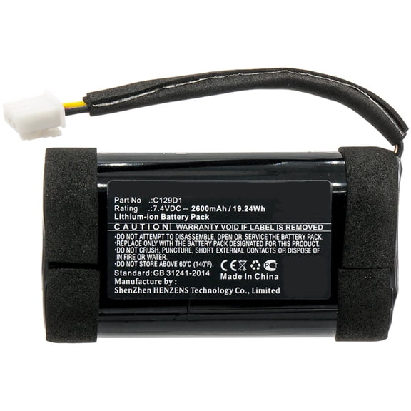 Batteries N Accessories BNA-WB-L8090 Speaker Battery - Li-ion, 7.4V, 2600mAh, Ultra High Capacity Battery - Replacement for Bang  Olufsen 2INR19/66, C129D1 Battery