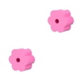 thumbnail image 4 of Ruiboury Moules en Forme de Fleur à Trou Unique Mousse Tournante Réutilisable Lavable Doublure Légère Résistante à l'Usure Gobelet Éponge Rose 95mm 2Ensemble, 4 of 6
