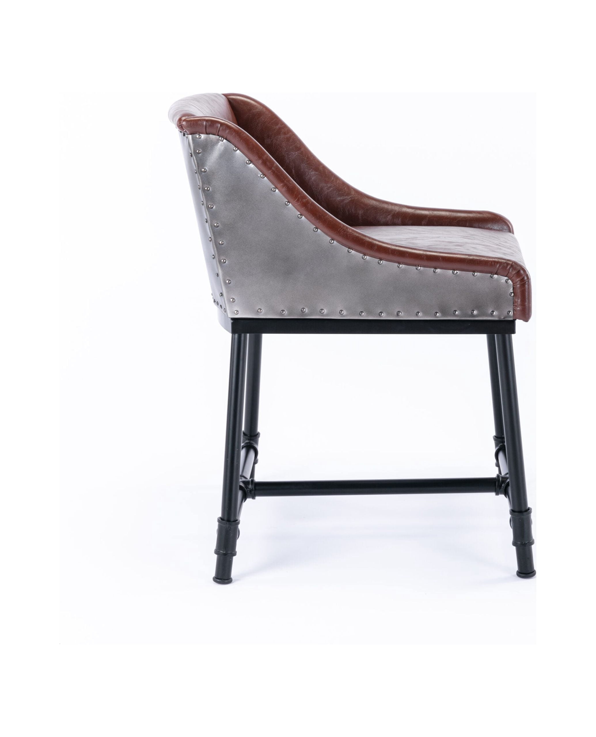 Boraam Parlor Faux Leather Adjustable Bar Stool - Desert Red