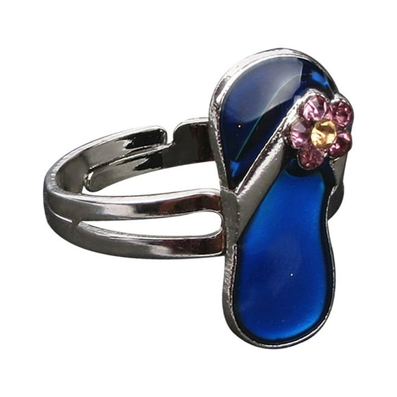 TopLLC Rings for Women Mermaid Temperature-sensitive Mood Color-changing, The Opening Will Turn Into Different Colors At Different Temperatures Jewelry Gifts