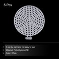 thumbnail image 3 of Unique Bargains 5pcs 2.4' Plastic Mesh Canvas Sheet 16 Count Round Needlepoint Blank Canvas for Embroidery, White, 3 of 5