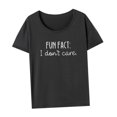 thumbnail image 2 of Camiseta para mujer Trajes clásicos simples Cuello redondo Camiseta básica Cuello redondo M, 2 of 8