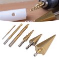 thumbnail image 4 of HSS Drill Bit Set, Wear Resistant High Hardness Step Drilling Bits Quick Change Prevent From Slipping Quick Drilling  For Carpenter For Wood For Reaming, 4 of 8