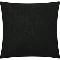 Mainstays Solid Texture Polyester Square Decorative Throw Pillow, 18" x 18", Black