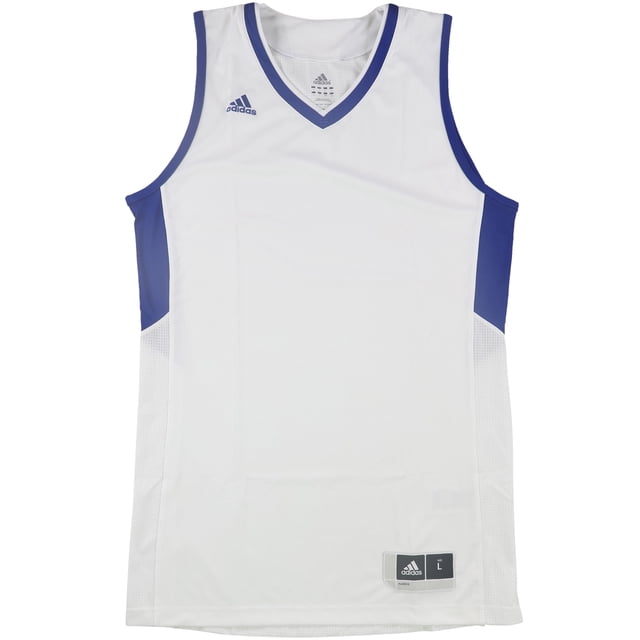 Camiseta sin mangas Adidas Team Jersey para hombre, blanco, XXL