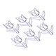 thumbnail image 3 of Clips De Papel De Flores - 100 Clips De Papel Con Forma De Flor Bonita, Clips De Papel Pequeños De Metal Galvanizado A Prueba De Herrumbre Para Oficina, Escuela, Hogar, Cuaderno, álbumes, 3 of 14