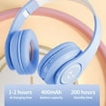 thumbnail image 5 of potrochi Bluetooth Headphones, Kids Headphones for School, Bluetooth Wireless Headphones with Microphone for Kids Teens Adults, Ear Headphones for Girls Women, Soft Earmuffs &Light Weight, 5 of 9
