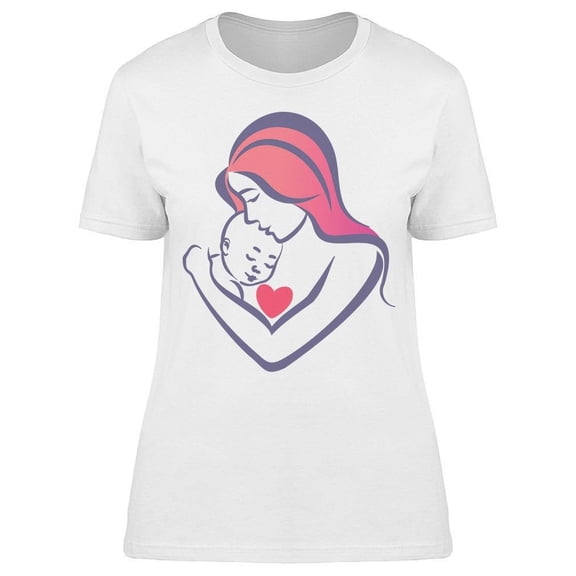 Loving Mother And Son T-Shirt Women -Image by Shutterstock, Female Large