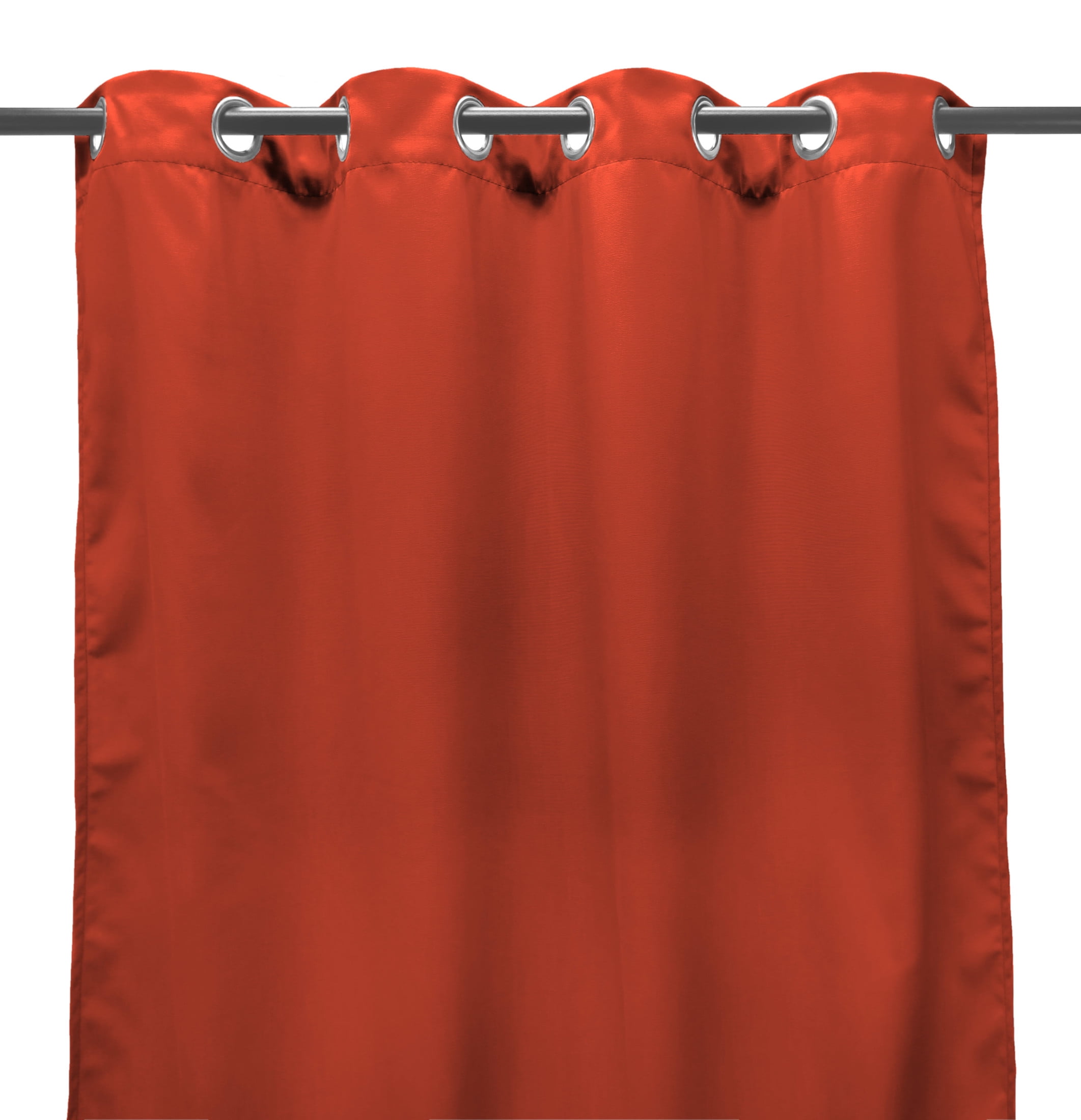 Jordan Manufacturing 54" x 96" Melon Solid Grommet Semi-sheer Outdoor Curtain Panel (2 Pack)