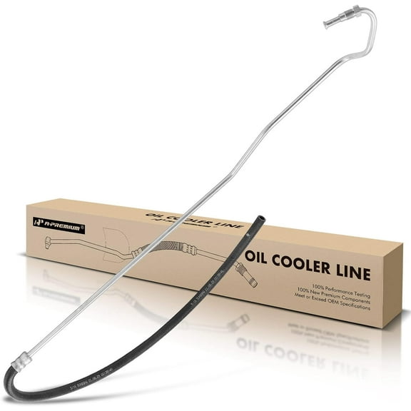 A-Premium Automatic Transmission Oil Cooler Line Hose Assembly Compatible with Ford Taurus Mercury Sable 1990-1995 3.0L 3.8L