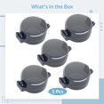 thumbnail image 5 of Stove Knob Safety Covers, Child & Pet Proof Locks for Gas Stove, Universal Fit Heat Resistant ABS Covers with Secure Lid, 5-Pack Black, 5 of 5