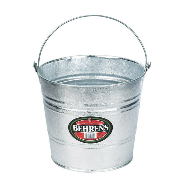 Behrens 10 qt. Galvanized Pail Gray