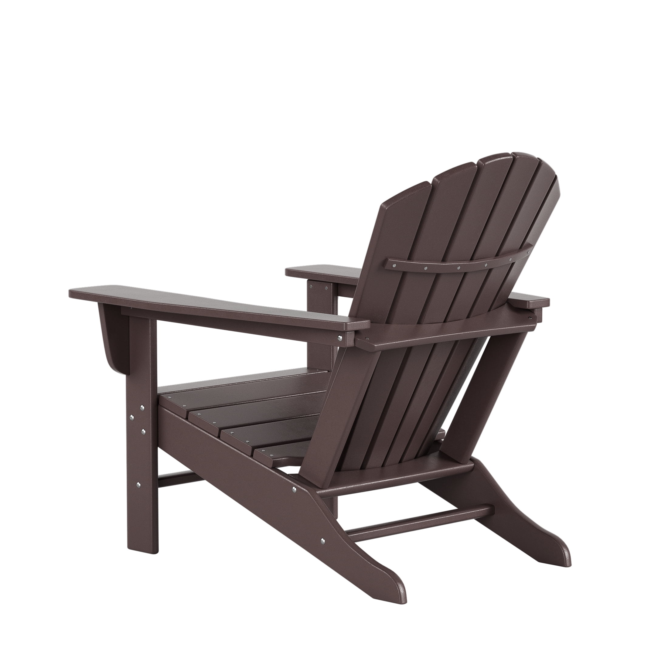 Westin Outdoor Patio Adirondack Chair (Set of 4), Dark Brown