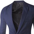 thumbnail image 3 of Top de traje de negocios informal de color sólido con un solo botón para hombre, 3 of 3