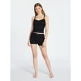 thumbnail image 2 of No Boundaries Sleep Pointelle Cami and Shorts Set, 2-Piece, Women’s XXS-3X, 2 of 5