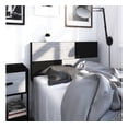 thumbnail image 2 of Cabecera Individual Playcon cabecera de cama Minimalista 100 cm negro y gris, 2 of 8