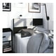 thumbnail image 2 of Cabecera Individual Playcon cabecera de cama Minimalista 100 cm negro y gris, 2 of 8