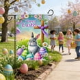 thumbnail image 6 of Easter Garden Flag Double Sided Spring Decor Bunny Eggs Floral Yard Welcome Decoration for Outdoor Patio Lawn Porch Home Holiday Seasonal Party Supplies, 6 of 6