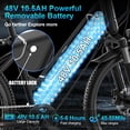 thumbnail image 4 of ASKGO 26" Electric Bike for Adults 750W Rated 1500W Peak Motor,25MPH Pedal-Assist Mode, 48V /10.5Ah Mountain Ebike, ,7 Speeds,UL2849 Certified, 4 of 11