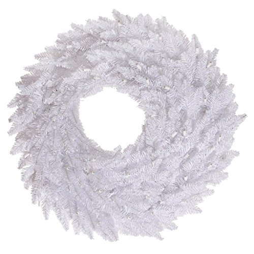 Vickerman 60" Plastic Fir Artificial Christmas Wreath in White