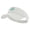 White, variant on Green Hamburger Icon Embroidered Cotton Twill Sun Visor - Navy OSFM