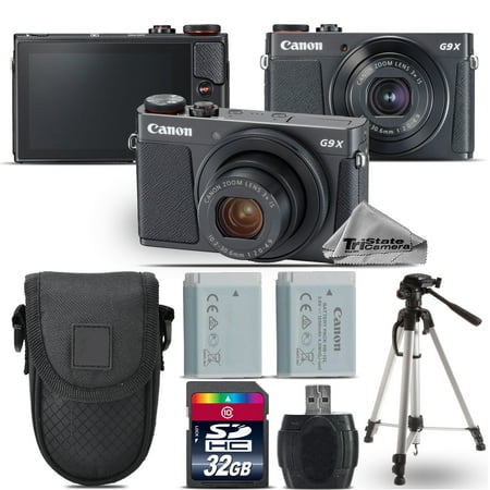 Canon PowerShot G9 X Mark II Digital DIGIC 7 Camera + Extra Battery - 32GB Kit