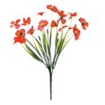 thumbnail image 1 of Outdoor Artificial Spring Violet Flower Bouquet, Uv-Resistant Faux Floral Arrangement for Garden Wedding Aisle Arch Welcome Table, Maintenance-Free Patio Porch Decor, Artificial Flowers*1 Bunch, 1 of 1